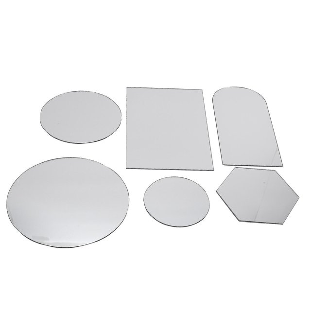 Conjunto de 6 accesorios para fotos Acrílico Espejo Reflector Geometría Accesorios ZefeiWu 8390615062336