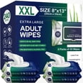 thumbnail image 1 of Toallitas OPTEEL extra grandes para adultos, 240 unidades (4 paquetes de 60), 1 of 7