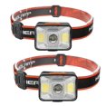 thumbnail image 1 of Linterna frontal (2 piezas), linterna frontal LED de 1800 lux con 5 modos de luz, linterna frontal ajustable resistente al agua IPX5, linterna frontal recargable por USB para pesca, acampada y carrera, 1 of 5