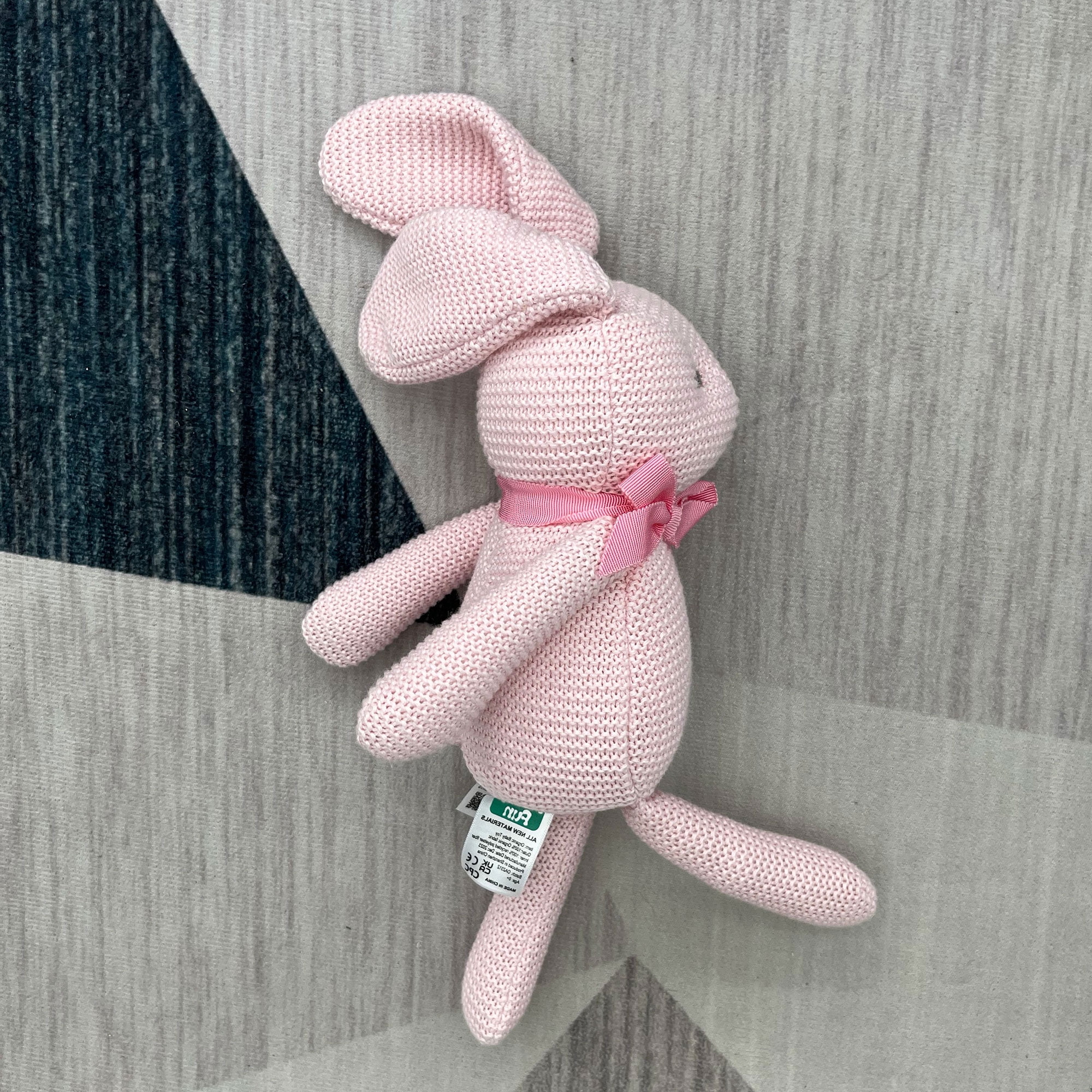 Organic Eco-Friendly Easter Baby Bunny Plush Toy, OEKO-TEX Certified 7" Stuffed Animal, Newborn Gift for 0-36 Months | Safe Baby Shower & Easter Gift