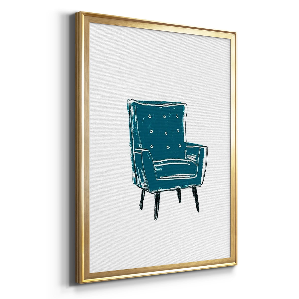 Take a Seat VII Premium Framed Print, in Gold, Black, or Silver - Ready to Hang