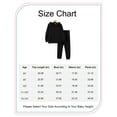 thumbnail image 2 of 13Y Big Boys Clothes Big Boys Outfits 13-14 Years Boys Long Sleeve Hooded Solid Color Top Pants 2PCS Boys Fall Winter Clothing Set Black, 2 of 8