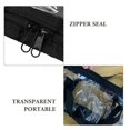 thumbnail image 4 of Large Clear Removable Bookshelf Book Tote Bag Dvd Cd Storage Easy Zip Carry Pack, 4 of 8