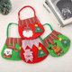 thumbnail image 4 of Bolsa de dulces de mano de Navidad, bolsa de almacenamiento de regalo, contenedor de dulces, bolsas de manzana. (rojo+verde)(4 piezas), 4 of 5