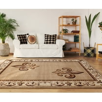 United Weavers Drachma Peleus Transitional Border Accent Rug, Beige, 1'10" x 2'8"