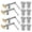 Bench dog & clamps set, variant on DuBois T Track Intersection Kit for Woodworking, Aluminum Double Cut Profile and Predrilled Mounting Holes (51016)