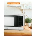 thumbnail image 6 of COMMERCIAL CHEF CHM11MW 1.1 cu. ft. Countertop Microwave with Digital Display, White, 6 of 6