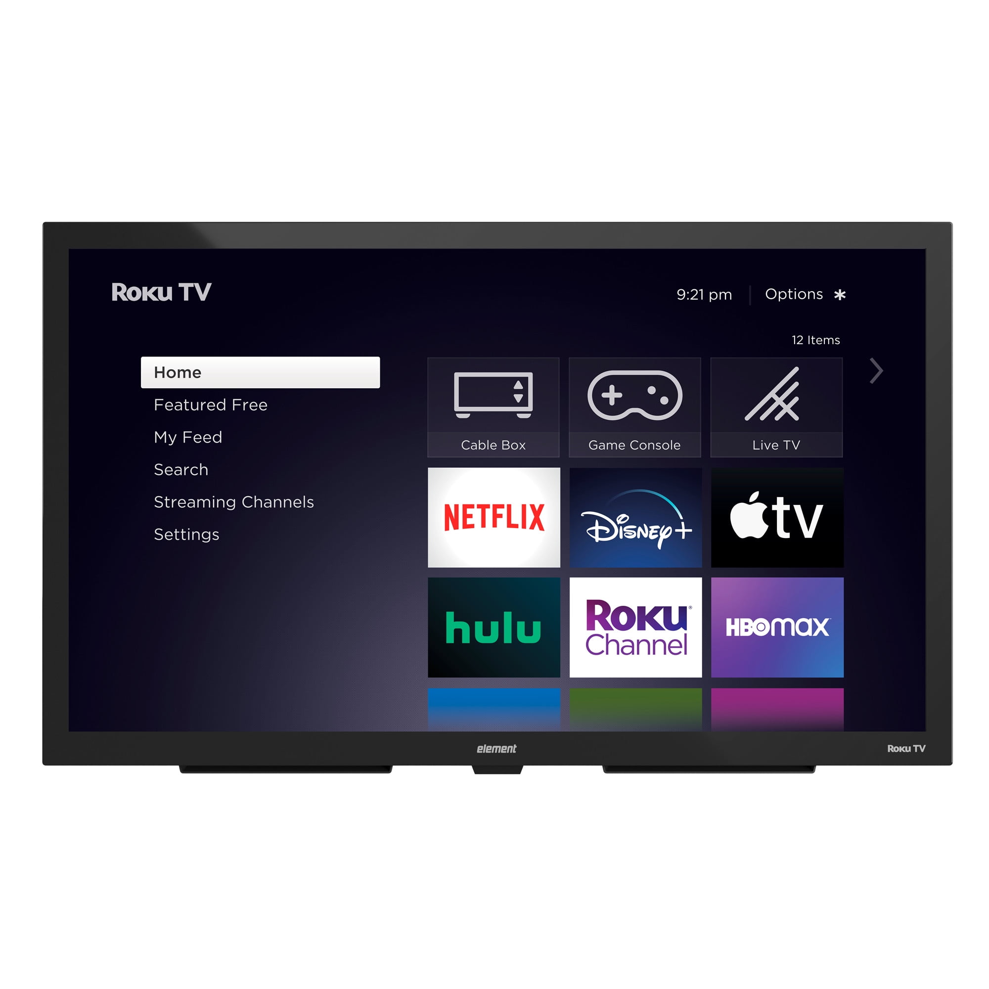 Element Electronics 55″ 4K UHD Partial Sun Outdoor Roku Smart TV, Weatherproof (IP55 Rated), Tempered and Anti-Glare Glass (EP400AB55R)