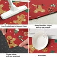 thumbnail image 3 of Red Christmas Gingerbread Man Pattern Kitchen Rug Mat,Kitchen Runner Rugs Non Skid Washable,Decorative Kitchen Floor Mats for Kitchen,Sink,Laundry,17"X47", 3 of 5