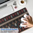 thumbnail image 4 of Long Mouse Pads for Desk,Colorful Geometric Striped Pattern Desk Mats on Top Of Desks, Desk Mouse Pad Extra Large with 3mm Non-Slip Base and Stitched Edge for Gaming,Office,Work,Home 31.5"x11.8", 4 of 6