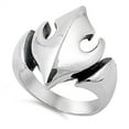 thumbnail image 1 of Oxidized Flame Wide Arrow Ring .925 Sterling Silver Band Jewelry Female Male Unisex Size 12, 1 of 4