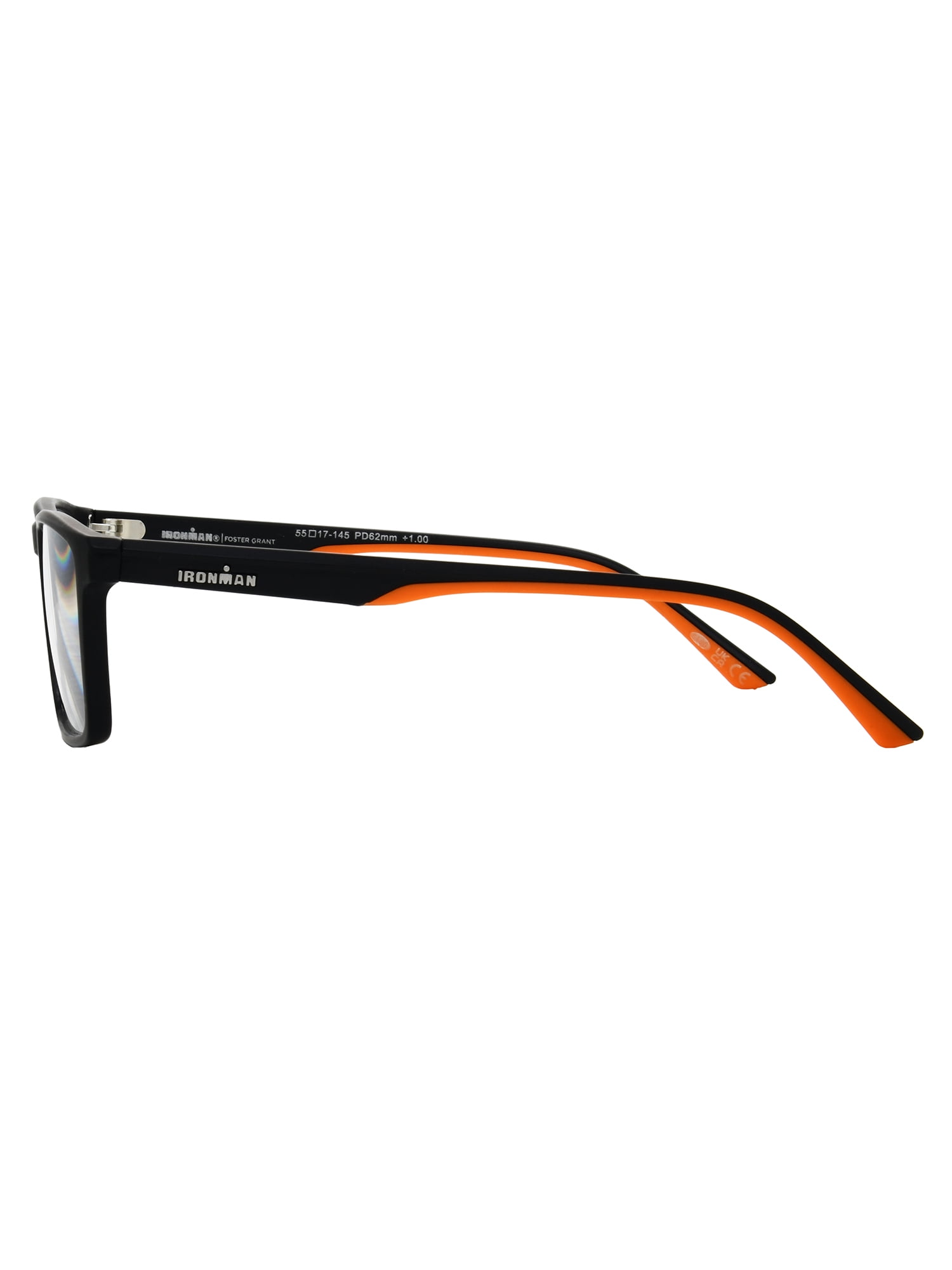 Ironman Black Square Reading Glass +2.50