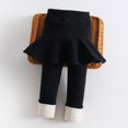 thumbnail image 3 of 12M-10T Little Girls Winter Warm Thicken Fleece Leggings Tights Skinny Pants, Uccdo Toddler Girl Solid Color Culottes Pantskirt Scooters, 3 of 7