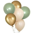 thumbnail image 4 of LAMIRO 60PCS Sage Green Nude Cream Gold Chrome Balloons Bouquet Garland Arch Kit Avocado Green Balloon Retro Green Balloon for Eucalyptus Greenery Garland Woodland Baby Shower Party Decoration, 4 of 5