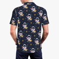 thumbnail image 6 of Cauagu Astronaut Surfing Print Men's Polo Shirts, Short-Sleeve Polo Shirts for Men Performance Golf Shirt Athletic Casual Collared T-Shirt-XX-Large, 6 of 8
