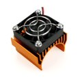 thumbnail image 1 of RC Car Motor Heat Sink Aluminum Heatsink with Cooling Fan for 540 For 550, 1 of 8