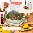 thumbnail image 2 of Beautiful 5-in-1, 12" x 12" Detachable Electric Skillet with EverGood™ Ceramic Nonstick Coating, Sage Green by Drew Barrymore, 2 of 14