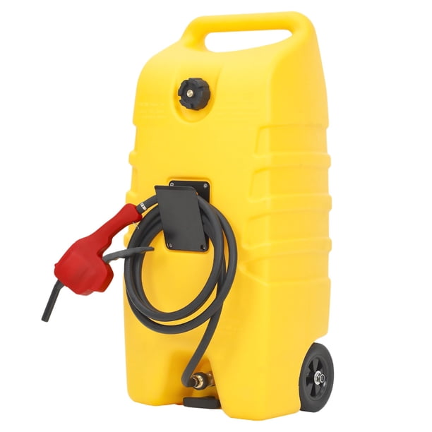 Yeshouse depósito de gasolina portátil de 14 galones (57 L), incluye bomba de transferencia y manguera de 3 m, ideal para cortacéspedes, granjas, embarcaciones y uso doméstico