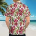 thumbnail image 6 of High Quality Hawaiian Shirts for Men Short Sleeve Aloha Beach Shirt Floral Summer Casual Button Down Shirts Blouses L79PF2, 6 of 7