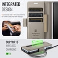 thumbnail image 3 of for Samsung Galaxy Z Fold 5 Wallet Case with RFID Blocking, Card Slots&Cash Pocket&Stylus Slot, Kickstand PU Leather Magnetic Closure Full Body Protective Flip Classic Dedign for Men Women,Gray, 3 of 11