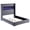 Gray, variant on Coaster Tisdall Upholstered Queen Flame Visualizer Bed, Grey