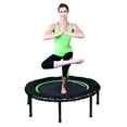 thumbnail image 4 of LEAPS & REBOUNDS 48" Mini Fitness Trampoline & Rebounder for Adults, Green, 4 of 7