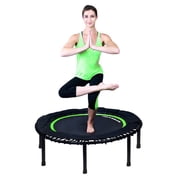 LEAPS & REBOUNDS 48 Mini Fitness Trampoline & Rebounder for Adults, Green