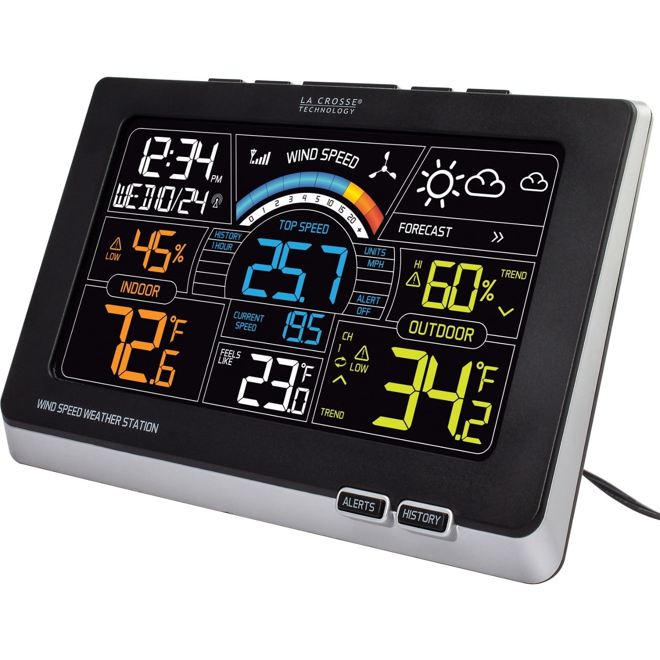 Lacrosse Technology 327-1414W La Crosse Technology 327-1414w Wireless Wind Speed Weather... by LaCrosse Technology