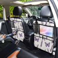 thumbnail image 7 of Car Back Seat Organizer 2 Pack Antique Nylon Fabric Thickened Waterproof Foot Mat Suitable For Various Types Of Vehicles Lavender Flowers and Butterflies, 7 of 7