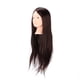 thumbnail image 3 of Cabeza de maniquí de cosmetología, maniquí de pelo largo y castaño, cabeza de entrenamiento para el cabello, cabeza de muñecas de entrenamiento, estética elegante, 3 of 9