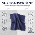 thumbnail image 4 of Unique Bargains Cotton Linen Kitchen Towels Royal Blue 18" x 18", 4 of 8