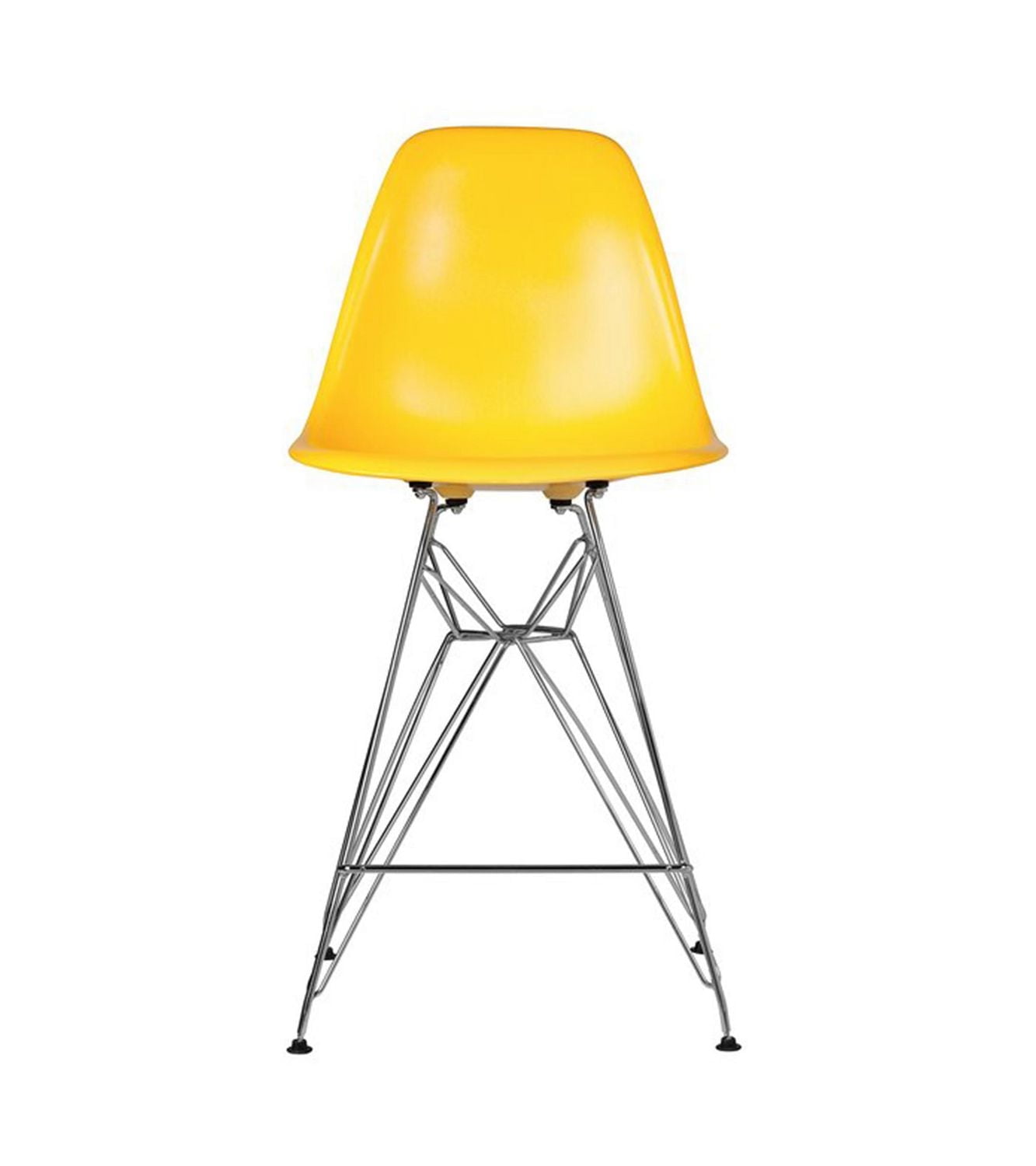 Heavenly Collection Chrome & Jaune Tabouret de Bar