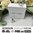 thumbnail image 2 of Cate & Chloe Angelina 18k White Gold Plated Claw Stud Earrings with Simulated Diamonds for Women, 2 of 8