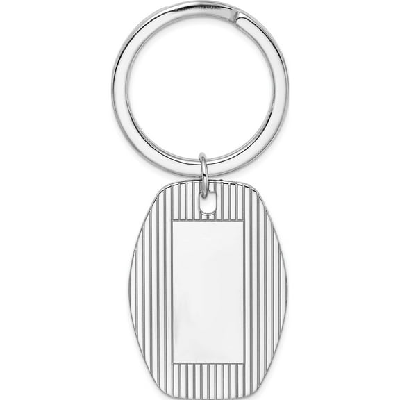 Sterling Silver Rhodium-Plated Key Chain Made In United States qq72