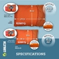 thumbnail image 2 of Klymit Drift Camp Large Outdoor Pillow, 23x16x6.5in, Orange, 2 of 9