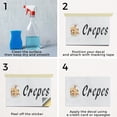 thumbnail image 5 of Crepes Vinyl Decal 2 Pack of 18 Inch x 24 Inch Weatherproof Heavy-Duty Adhesive Backing | French Cuisine, Breakfast Favorites, Street Food Promotions | Made in USA, 5 of 6