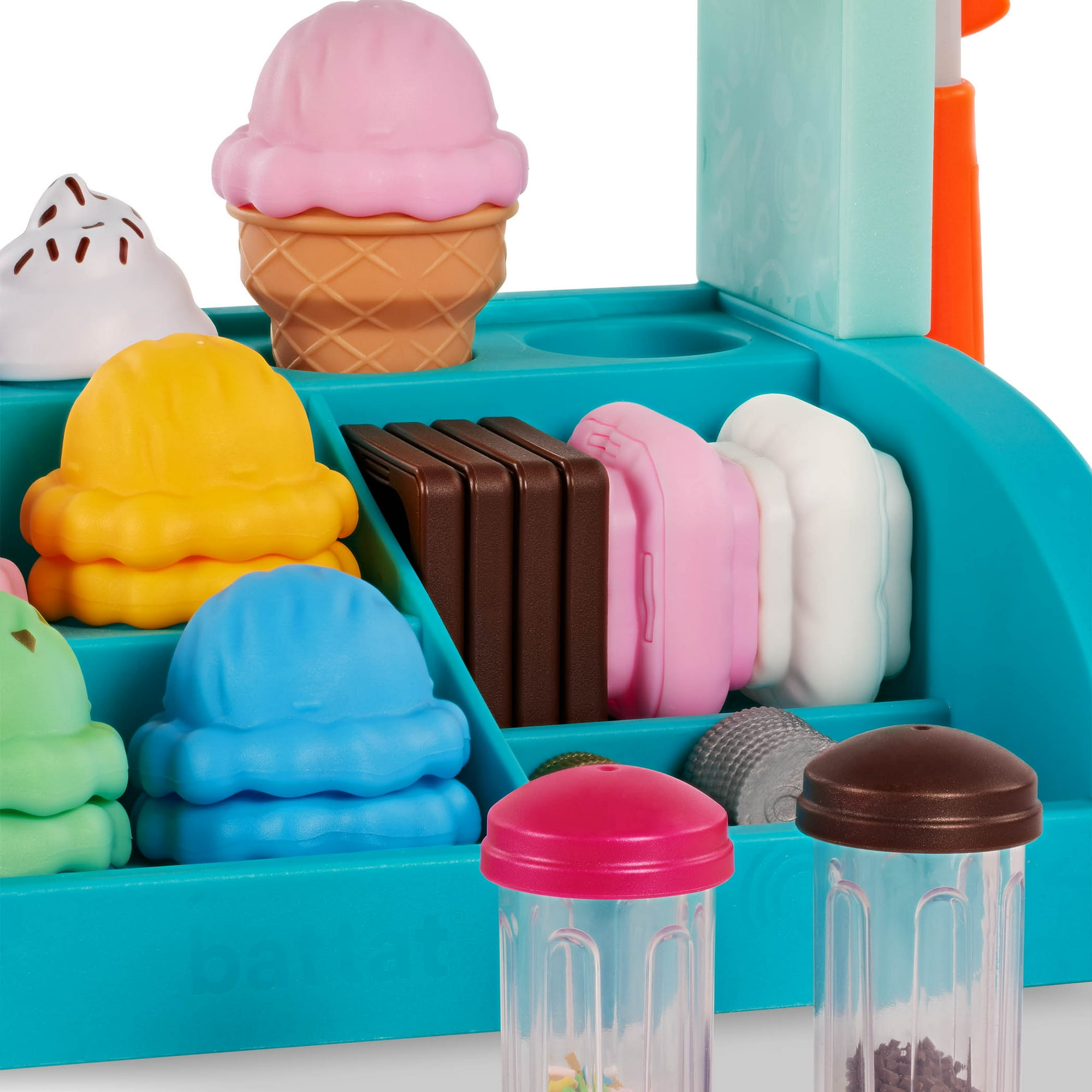 Battat Sweet Sprinkles Ice Cream Plastic Set with 40+ Multicolor