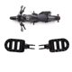 thumbnail image 1 of Posillos de Motocicleta, Clavijas del Pie Delantero de Motocicleta Control Mejorado 15 Dientes Contra El Deslizamiento Para CMX 1100 DCT MT, 1 of 7