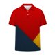 thumbnail image 5 of Ceisia Men's Summer Casual Diagonal Color Block Mesh Short Sleeve Lapel Shirt Multicolor S Gifts, 5 of 7