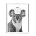 thumbnail image 4 of Stupell Industries Koala & Toilet Paper Bathroom Animals & Insects Painting White Framed Art Print Wall Art, 4 of 5