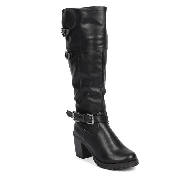 DbDk DbDk DC96 Women Leatherette Over The Knee Chunky