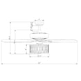 thumbnail image 2 of Jan Gee Satin Bronze 52-inch 5 Blade Ceiling Fan, 2 of 6