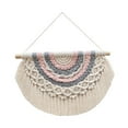 thumbnail image 1 of Decoración de pared de tapiz bohemio macrame pared colgante de la pared ventana arte de pared decoración decoración del hogar decoración de la pared B, 1 of 8