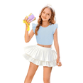 thumbnail image 6 of EnJoCho Toddler Girl Tutu Skirt Girls 3-Layers Tutu Skirt Dance Ballet Tulle Skirt Cute Birthday Par𝗍y Dress Up Skirts Summer Puffy Min𝗂 Skirts, 6 of 7