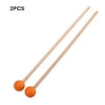 thumbnail image 4 of Dalazy 2 Pieces Mallet Percussion Professional Marimba Sticks Beginners Children Early Wood Handle Music Accessory Practice, 4 of 6