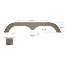 ICON FS720 Tandem Axle Fender Skirt for Fleetwood Grey