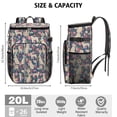 thumbnail image 3 of Travel Cooler Bag - Golden Retriever and Floral Camping Beer Cooler Backpack with Bottle Opener- Waterproof Insulated Picnic Backpacks - Cooler Bag for Beach, 3 of 6