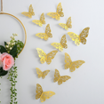thumbnail image 2 of Pegatinas de pared de mariposas huecas, diseño de mariposas de papel huecas en 3D para bodas, festivales y decoración del hogar, 2 of 6