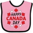 thumbnail image 3 of Inktastic Happy Canada Day- Maple Leaf Circle Boys or Girls Baby Bib, 3 of 4