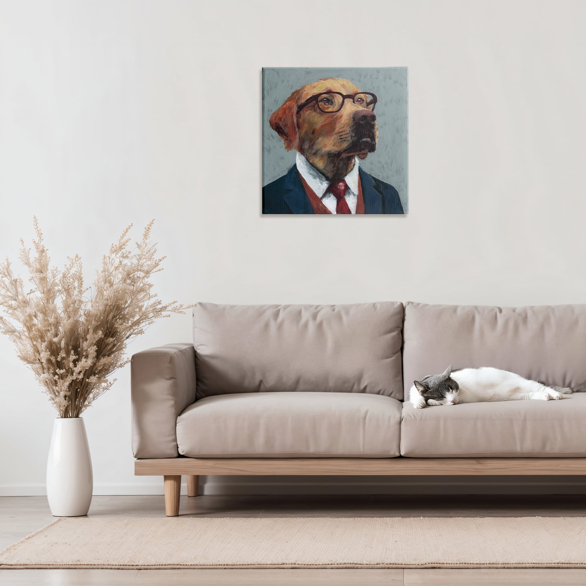 Stupell Industries Bark Kent Portrait Canvas Wall Art, design by Studio Bautista